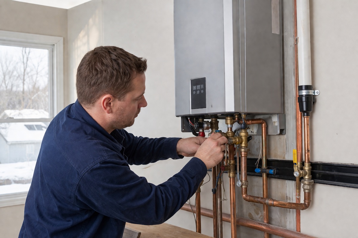 Tankless Water Heater Installation in Novi Michigan - Dan Wood Plumbing, Heating, Cooling, Electrical Tankless Water Heater Installation in Novi Michigan