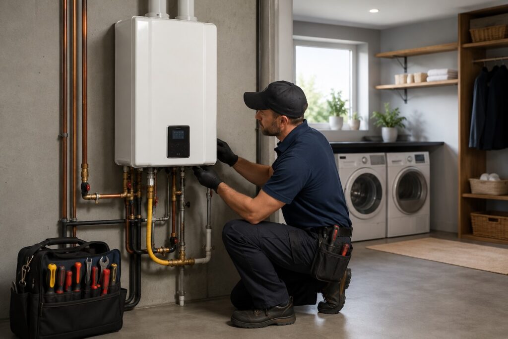 Tankless Water Heater Installation in Farmington Hills - Dan Wood Plumbing, Heating, Cooling, Electrical Tankless Water Heater Installation in Farmington Hills